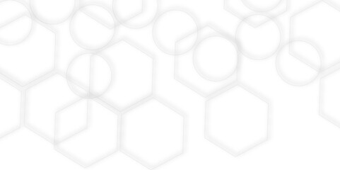 Naklejka premium High-Tech Abstract Geometric 3D gray Light Structure with Hexagon and Polygonal Honeycomb Elements, Luxury Pattern and Technology-Inspired Design for a Sleek Background
