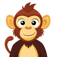 monkey vector image on white background