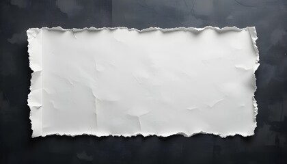 Obraz premium Editable Ripped Paper Background Mockup with Realistic Torn Edges