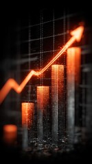 Chart showing upward trend