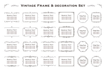 vintage frame set 4_black