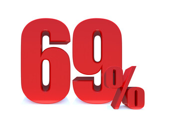 69 Percent off 3d Sign on White Background, Special Offer 69% Discount Tag, Sale Up to 69 Percent Off,big offer, Sale, Special Offer Label, Sticker, Tag, Banner, Advertising, offer ... See More 