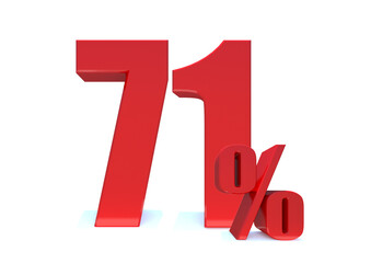 71 Percent off 3d Sign on White Background, Special Offer 71% Discount Tag, Sale Up to 71 Percent Off,big offer, Sale, Special Offer Label, Sticker, Tag, Banner, Advertising, offer ... See More 