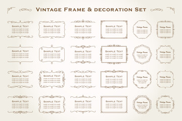 vintage frame set 4_sepia