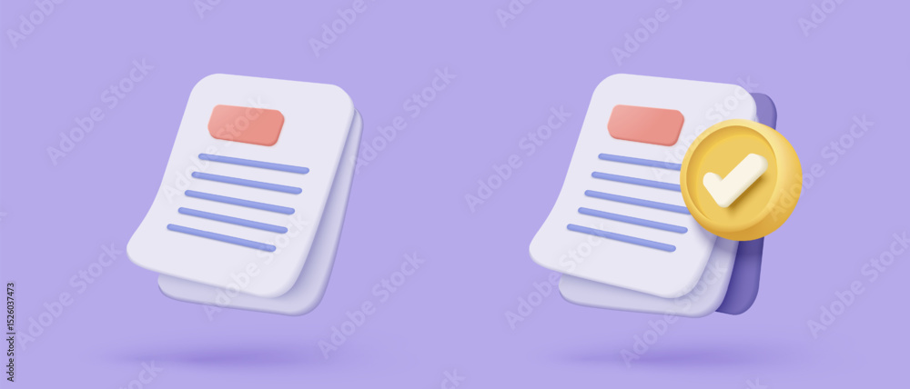 Aufkleber 3d white clipboard task management todo check list, assignment and exam checklist with pencil icon, 