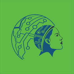 tech logo technology logo design