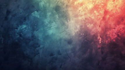 An abstract background featuring a blend of blue, red, orange, and yellow hues with a textured and artistic design, creating a visually appealing and versatile backdrop