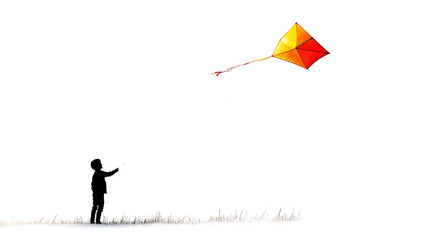 boy and kite