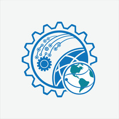 tech logo technology logo design