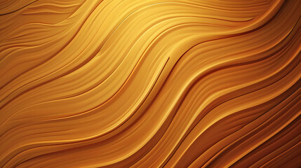Golden waves create an abstract background with smooth, flowing lines and a gradient of light and shadow, perfect for modern designs and artistic presentations