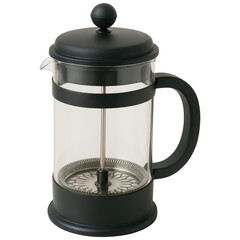 Stylish Black French Press Coffee Maker for Brewing Perfect Coffee at Home