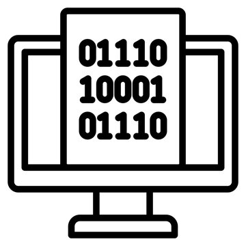 Programming line icon