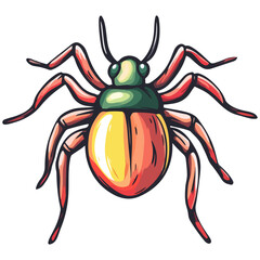 tick, insect, vector, transparent background, creature, ixodida, animal, icon, nature, danger, scary, isolated, small