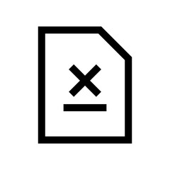 File Cross Icon
