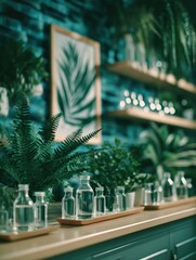 Lush botanical display