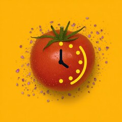Tomato with a clock