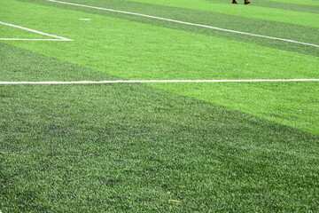 artificial green grass background for playground