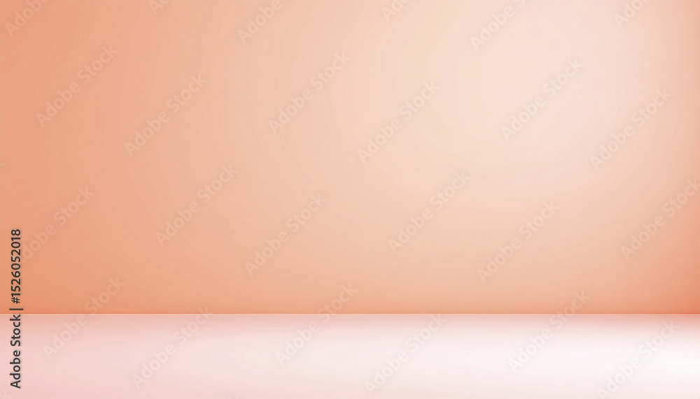 Aufkleber smooth peach wall and floor create soft, inviting atmosphere for various uses