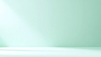 serene pale mint background with soft lighting creates calming atmosphere