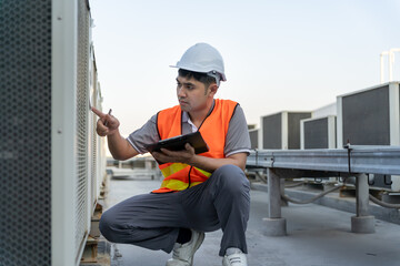 maintenance and inspector. Maintenance engineers are checking results of inspection of buildings and structures. Irrigation engineers are exploring sluice systems, technician, repairman, manufacturing