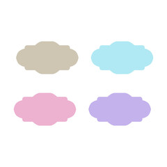 Wedding Stylish Romance Ornamental Tags Collection
