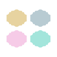 Wedding Stylish Romance Ornamental Tags Collection
