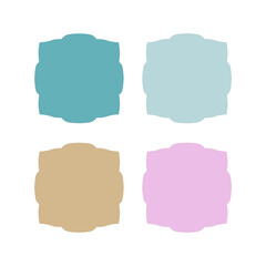 Wedding Stylish Romance Ornamental Tags Collection
