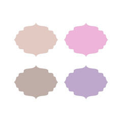 Wedding Stylish Romance Ornamental Tags Collection
