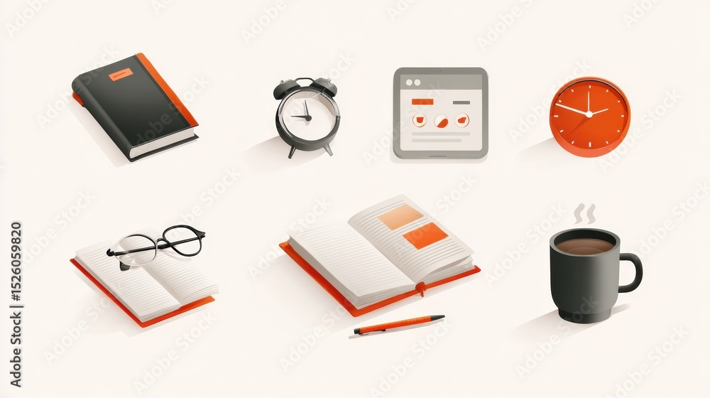 Poster Deep Work Routine Infographic Showcasing Productivity Tools for Enhancing Focus and Time Management Effective for Any Daily Schedule