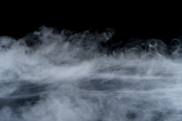 Abstract Smoke on black Background