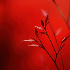  Red And Black Abstract