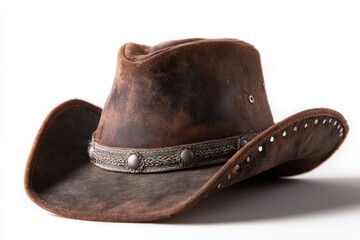Brown weathered cowboy hat accessory style