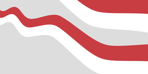 Red and white Indonesian flag. Independence day of Indonesia background. 17th August Holiday celebration illustration. For poster, banner, or social media template.