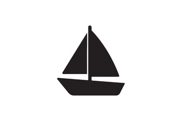 Boat silhouette on white background.01
