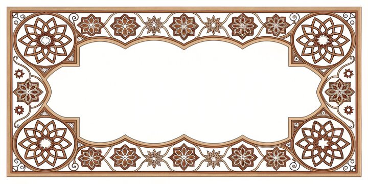 black and white floral ornament frame and Eslimi Tazhib Iranian Art Design Text Box Text Input Area Floral Vector Old Vintage Art