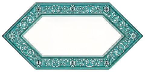 black and white floral ornament frame and Eslimi Tazhib Iranian Art Design Text Box Text Input Area Floral Vector Old Vintage Art