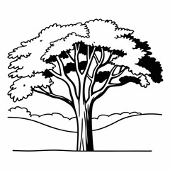 tree silhouette vector