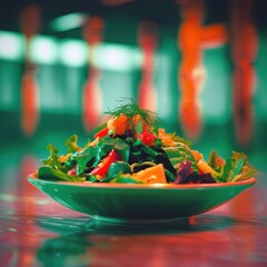 Fresh keto salad for a fitness lifestyle