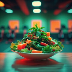 Fresh keto salad for a fitness lifestyle
