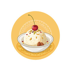 Modern Ice Cream Logo Design – Minimalist Vector Badge for Dessert Shops & Cafés Ice cream logo clipart set. Colorful cone ice cream icon clip art in pictogram style vector illustration color pastel 