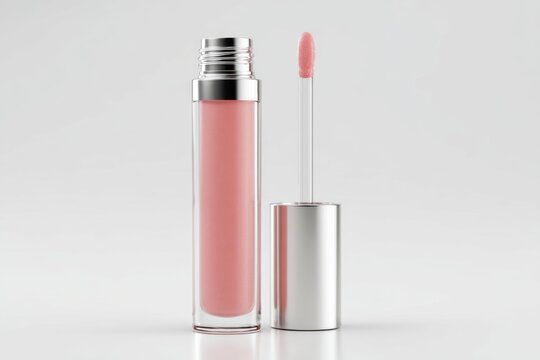 Lip gloss bottle and applicator cosmetic