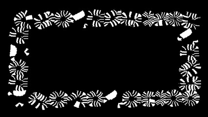 Frame for game streaming video or webcam. Simple Frame. Border for video