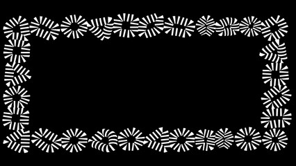 Frame for game streaming video or webcam. Simple Frame. Border for video