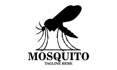 mosquito icon. mosquito vector isolated on white, mosquito logo background and this mosquito is very dangerous can cause dengue fever