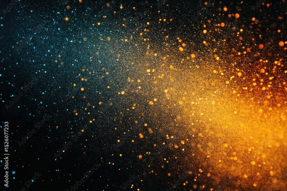 Poster vibrant abstract background with a blend of yellow and blue hues creating a grainy texture that capt