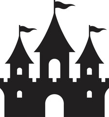 silhouette of a castle