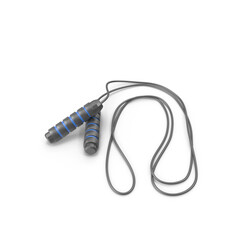 Jump Rope with Foam Handles Isolated on Transparent Background