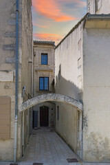 Saint-Remy-de-Provence in France, village in the south, ancient houses in the center
