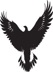 Obraz premium Soaring Eagle Silhouette