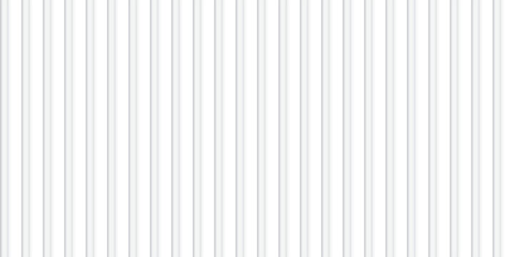 White shipping container wall. Seamless vertical metal panel texture with embossed ridges and industrial design. Cargo container backdrop. Realistic vector illustration.